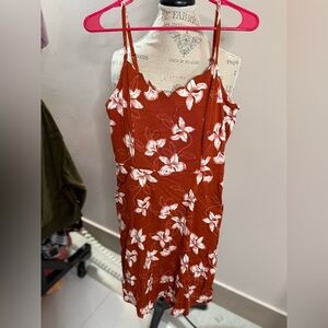 Floral Reddish Dress